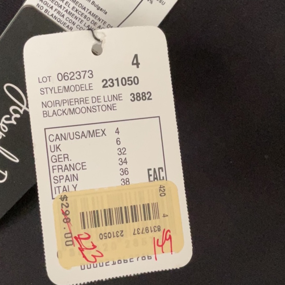 Joseph Ribkoff Black and Cream Pantsuit - Picture 3 of 6